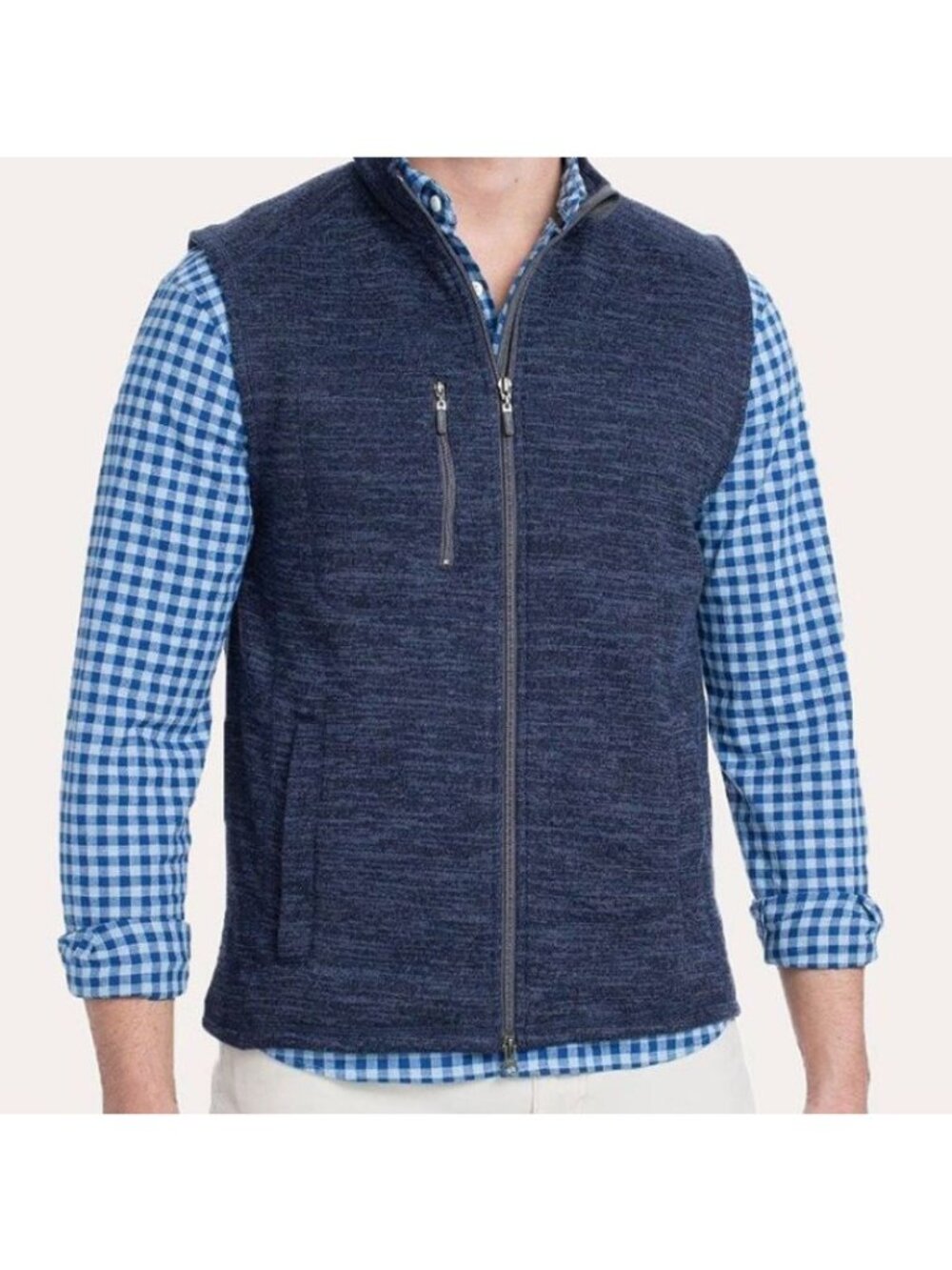 Johnnie-O Blue Men's Tahoe Vest Knit Size M JMVT1100 Admiral